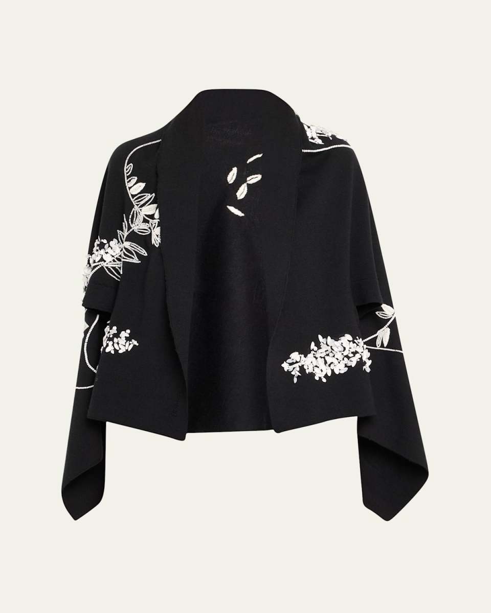 Shirene Embroidered Cashmere Shawl